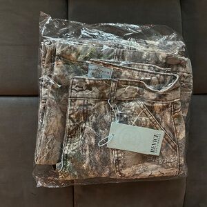 BNWT Revice THE AMELIA PANT / OAKLAND Camo Cargo Pants low rise wide leg 25
